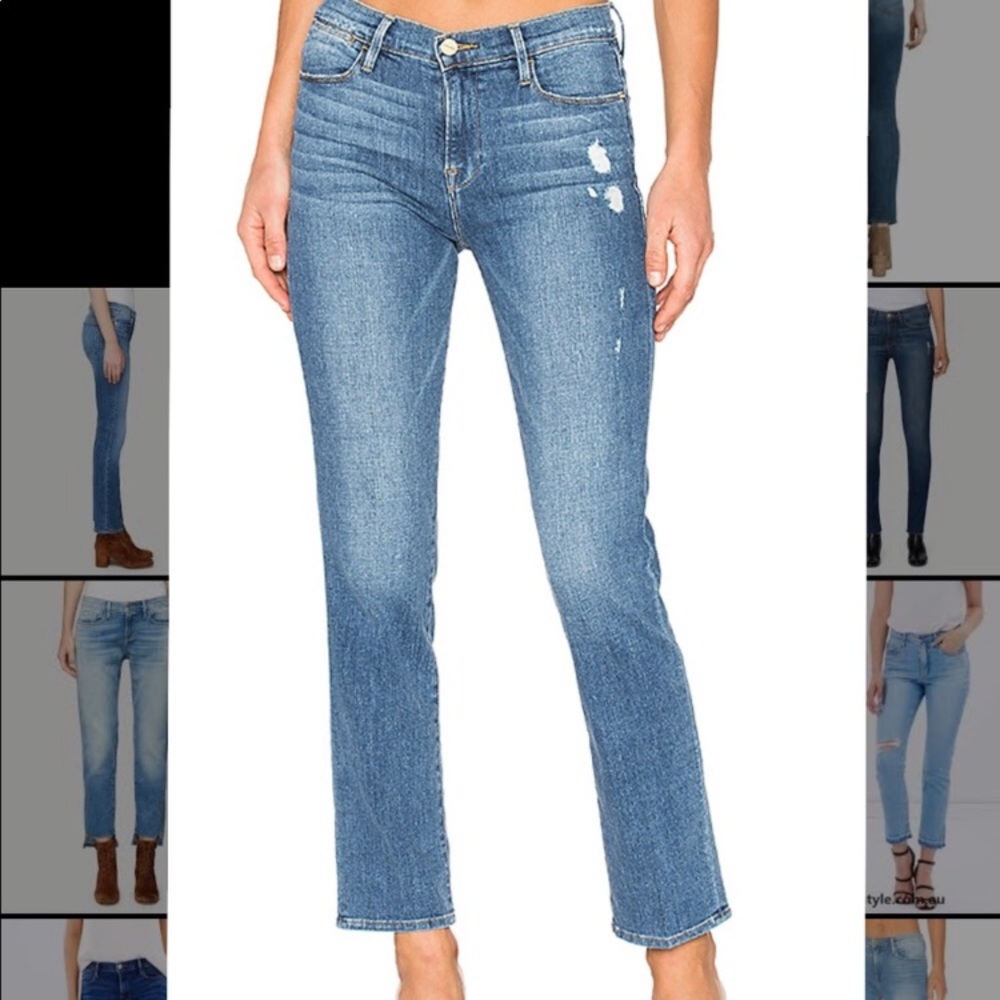 Frame Le High Straight Ankle Jeans 29